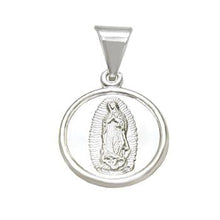 Load image into Gallery viewer, Sterling Silver Medal Lady Of Guadalupe Pendant