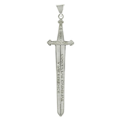 Sterling Silver Sword Of Saint Michael Pendant