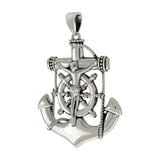 Sterling Silver Crucifix Anchor Polished Pendant