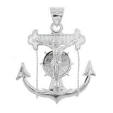 Sterling Silver Crucifix Anchor chain Pendant