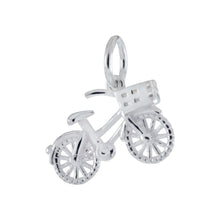 Load image into Gallery viewer, Sterling Silver Bicycle Charm Pendant