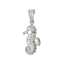 Load image into Gallery viewer, Italian Sterling Silver Seahorse Pendant