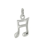 Sterling Silver High Polish Musical Note Pendant