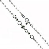 Italian Sterling Silver Fancy Rolo Chain Anklet with Springring Clasp ClosureAnd Anklet Width of 2.5MM and Adjustable Length of 254MM to 279.4MM