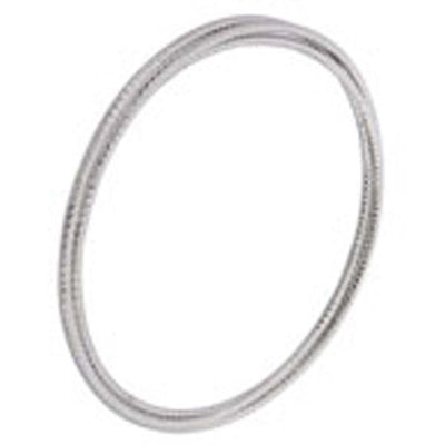 Sterling Silver Rhodium Plated 3 Pieces of Diamond Cut Bangle with Bangle Diameter of 69.85MM and a Bangle Width of 1.8MM for Each Piece