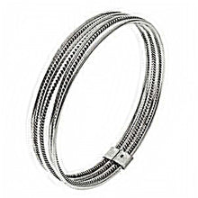 Load image into Gallery viewer, Sterling Silver 7-Day Bangle Bracelet And Width 10mmAnd Diameter 62mm