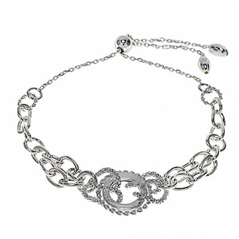 Italian Sterling Silver Fancy Adjustable Bracelet