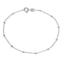 Load image into Gallery viewer, Sterling Silver Italian Design Rolo Chain and 2MM Diamond Cut Beat Bracelet with Bracelet Width of 1MM