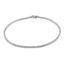 Load image into Gallery viewer, Sterling Silver Round Cz Tennis Bracelet with Bracelet Dimension of 2MMx190.5MM