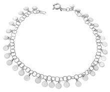 Load image into Gallery viewer, Sterling Silver Dangle Round Disc Bracelet