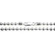Load image into Gallery viewer, Sterling Silver Italian Bead Chain 250- 2.5mm with Lobster Clasp Closure