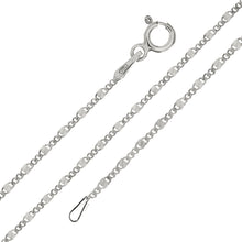 Load image into Gallery viewer, Sterling Silver Italian Fancy Curb Chain