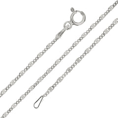 Sterling Silver Italian Fancy Curb Chain