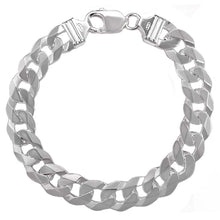 Load image into Gallery viewer, Italian Sterling Silver Curb Chain 300 - 11.5 mm with Lobster Clasp Closure