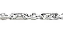 Load image into Gallery viewer, Italian Sterling Silver Diamond Cut Heshe Chain 006-1.5mm with Lobster Clasp Closure