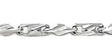 Italian Sterling Silver Diamond Cut Heshe Chain 006-1.5mm with Lobster Clasp Closure