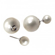 Load image into Gallery viewer, Sterling Silver Inmitation Pearl Earrings