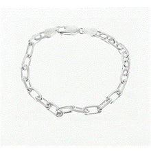 Load image into Gallery viewer, Sterling Silver Anchor Diamond Cut Bracelet