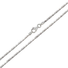 Load image into Gallery viewer, Italian Sterling Silver 1.5mm Heshe Chain