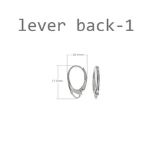 Load image into Gallery viewer, Sterling Silver Lever Back Ear Wire – 1