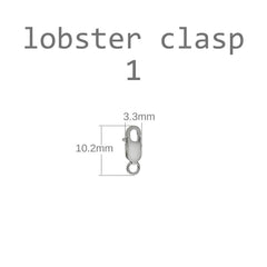 Sterling Silver Jewelry Supply Lobster Clasp W. Open Jump Ring (pack of 5)