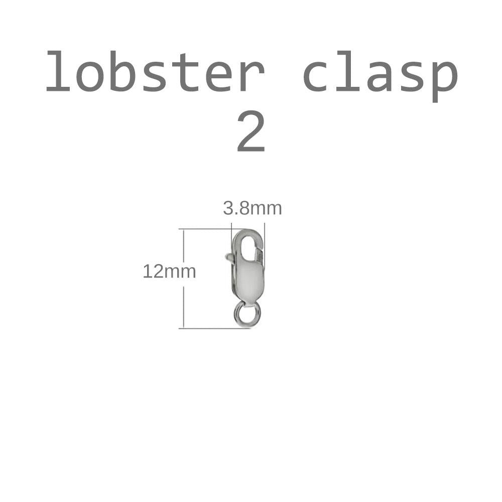 Sterling Silver jewelry Supply Lobster Clasp W. Open Jump Ring (pack of 5)