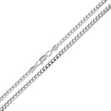 Sterling Silver Miami Cuban Bracelet And Chain Weight-5.3gram, Width-3mm