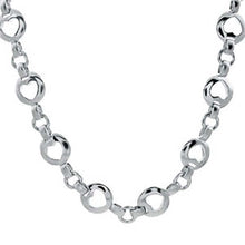 Load image into Gallery viewer, Sterling Silver Rhodium Finished Floating Heart Shape Chain Necklace with Necklace Length of 16  and Gauge Width of 15MM