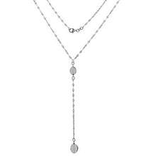 Load image into Gallery viewer, Sterling Silver Italian Confetti Y Necklace