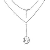 Italian Sterling Silver Rolo Chain With Hope Laser Cut Pendant NecklaceAnd Weight 5.5 gramAnd Length 17 1/2 inchesAnd Diameter 22mm