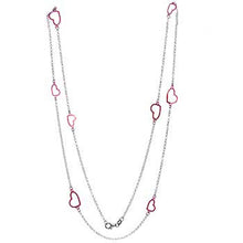 Load image into Gallery viewer, Sterling Silver Italian Rolo With Fancy Heart Necklace