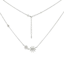 Load image into Gallery viewer, Sterling silver Snowflake Rhodium Necklace