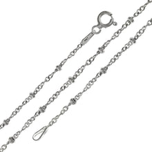 Load image into Gallery viewer, Sterling Silver Italian Fancy Singapore Rhodium Chain