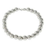 Sterling Silver 8 MM Solid Bead Bracelet