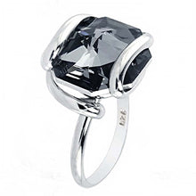 Load image into Gallery viewer, Sterling Silver Swarovski Rhodium Ring