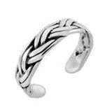 Sterling Silver Braided Toe Ring