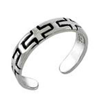 Sterling Silver Cross Toe Ring