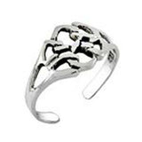 Sterling Silver Celtic Symbol Toe Ring