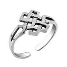 Load image into Gallery viewer, Sterling Silver Celtic Symbol Toe Ring