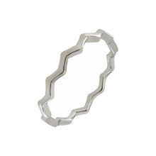 Load image into Gallery viewer, Sterling Silver Zig Zag Rhodium Toe Ring
