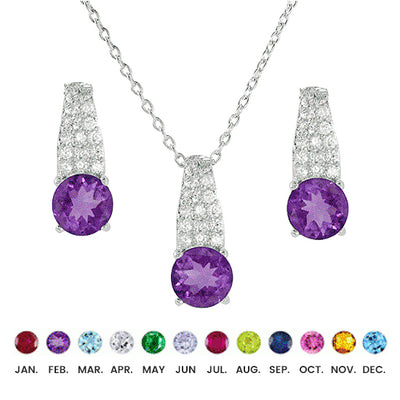 Sterling Silver Rhodium Plated Teardrop