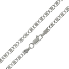 Load image into Gallery viewer, Sterling Silver Italian 3mm One-Side D/C Valentin Chain