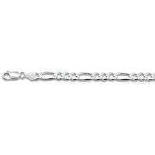 Load image into Gallery viewer, Sterling Silver Pave Curb Chain 150-6mm with Lobster Clasp