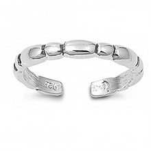 Load image into Gallery viewer, Sterling Silver Classy Thin Bali Design Toe RingAnd Width 3 MM